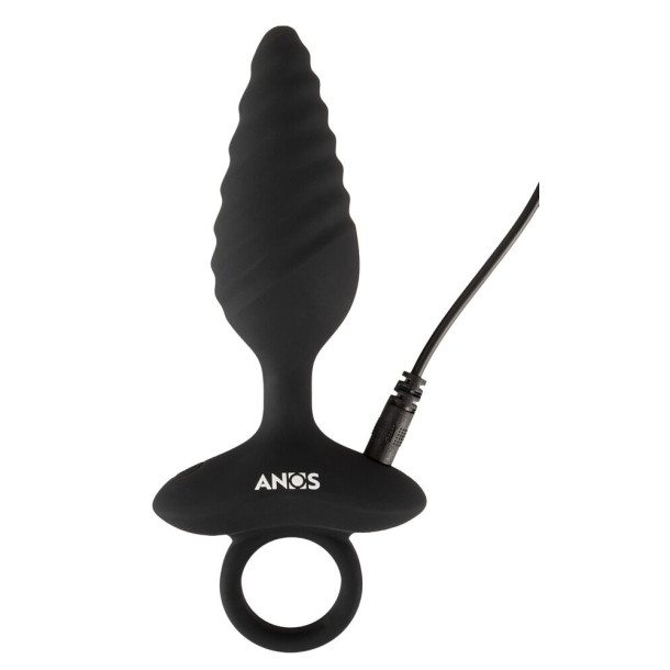 Flexible Butt Plug Twisted Design with Vibrations