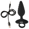 Flexible Butt Plug Twisted Design with Vibrations