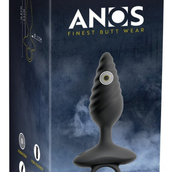 Flexible Butt Plug Twisted Design with Vibrations