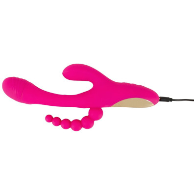 Triple Vibe With Flicking Tongue