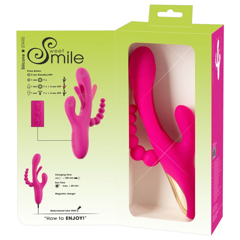Triple Vibe With Flicking Tongue
