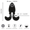 RC Vibrating Butt Plug with Flexible Arms