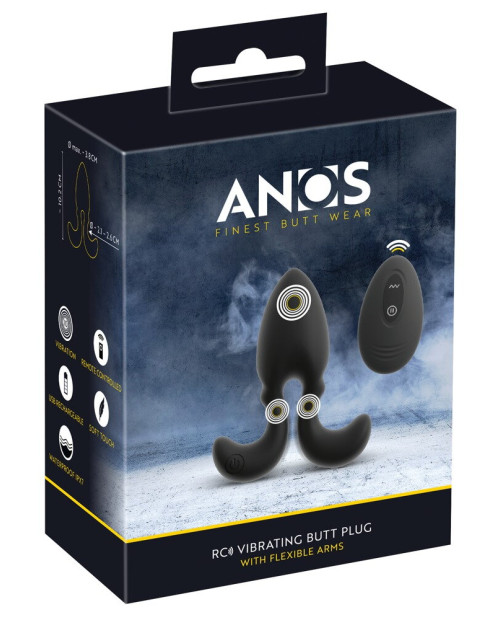 RC Vibrating Butt Plug with Flexible Arms