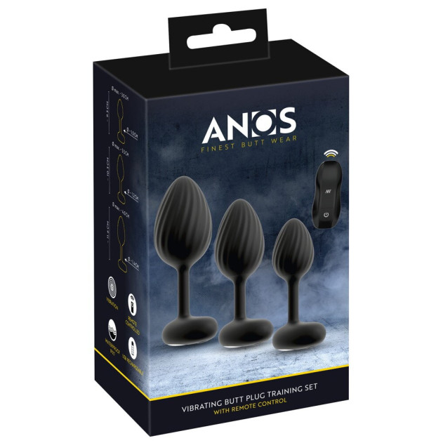 RC Butt Plug Set with Vibration
