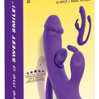 Rabbit Vibrator with G-Spot/Anal Tickler