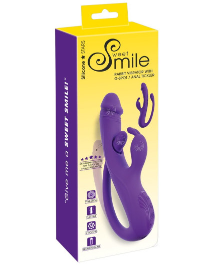 Rabbit Vibrator with G-Spot/Anal Tickler