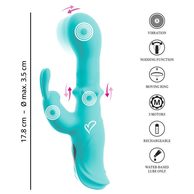 ORIVEN Slide Ring Rabbit Vibrator