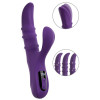 Nodding Rabbit Vibrator with 3 Moving Rings