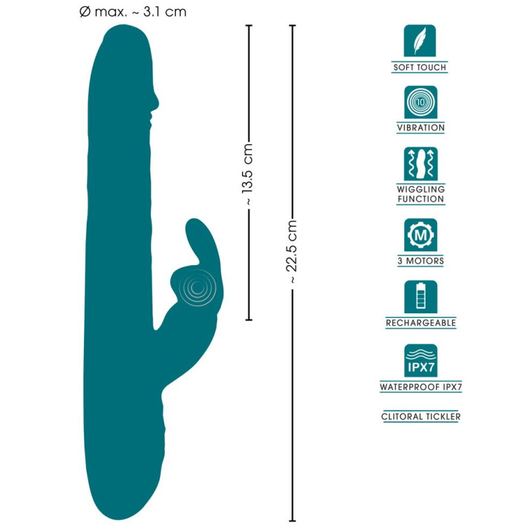 Rabbit Vibrator with Wiggling Function