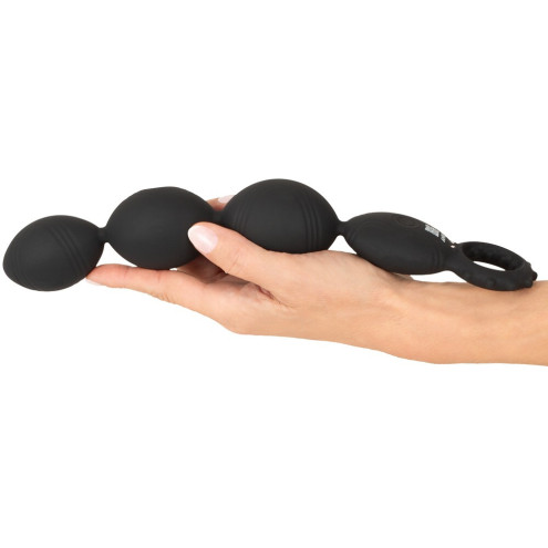 Flexible XL Anal Beads with Deep Vibrations