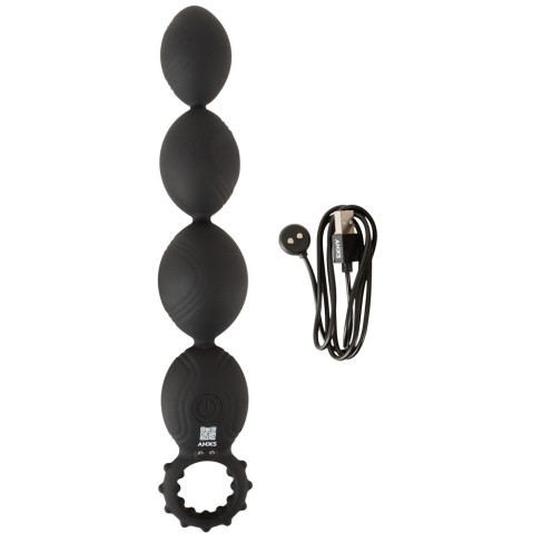Flexible XL Anal Beads with Deep Vibrations