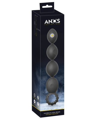Flexible XL Anal Beads with Deep Vibrations