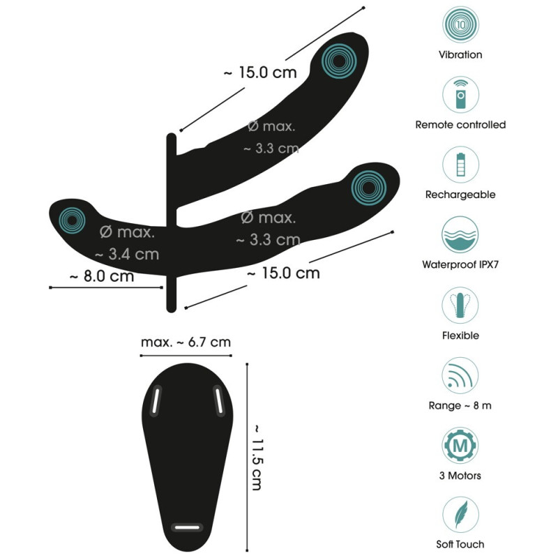 RC Double Outside Strap-on
