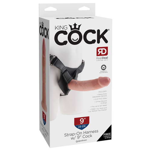 King Cock Strap-On Harness - 23 cm