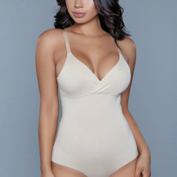Seamless Body Shaper Bodysuit Nude