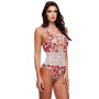 White Floral & Lace Teddy With Playful Tie-up