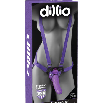 Dillio
7" Strap-On Suspender
Harness Set – Fjólublár