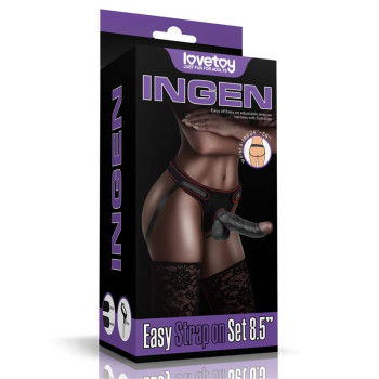 Adjustable Strap On with Dildo 8.5"