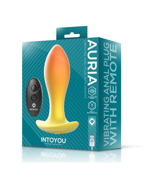 Auria Vibrating Anal Plug with Remote Control USB-C