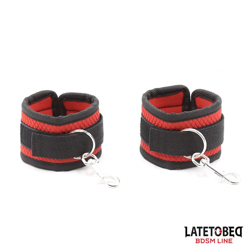  Bed Eestraint Set with Blindfold Adjustable Cuffs