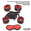  Bed Eestraint Set with Blindfold Adjustable Cuffs