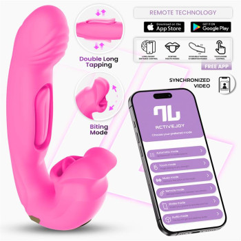  Bimby Biting and Double Tongue Tapping Vibrator with App