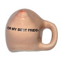  Ceramic breast-shaped fridge magnet