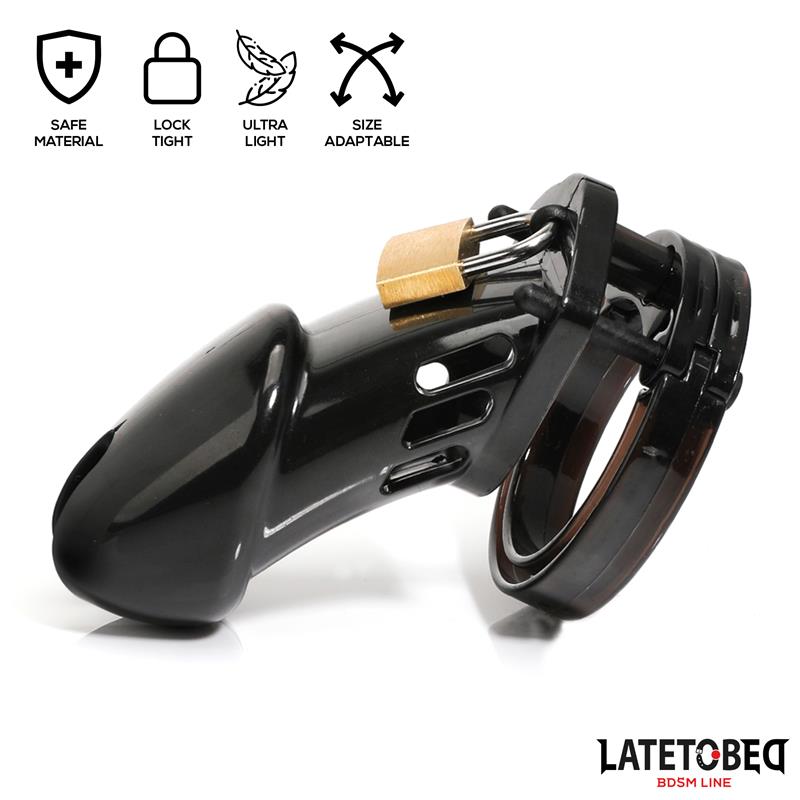  Chastity Penis Cage Long Black