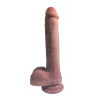 Dildo with Vibration, Thrusting and heating 28 cm