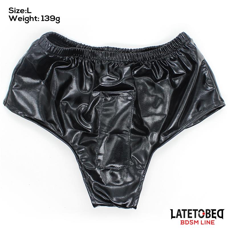  Elastic Briefs with Vibrating Dildo One Size