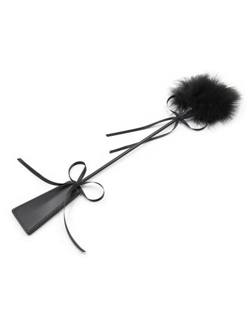  Feather Tickler and Paddle 49 cm Black