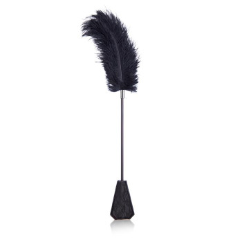  Feather Tickler and Paddle with Lace 2 in 1 56 cm Black