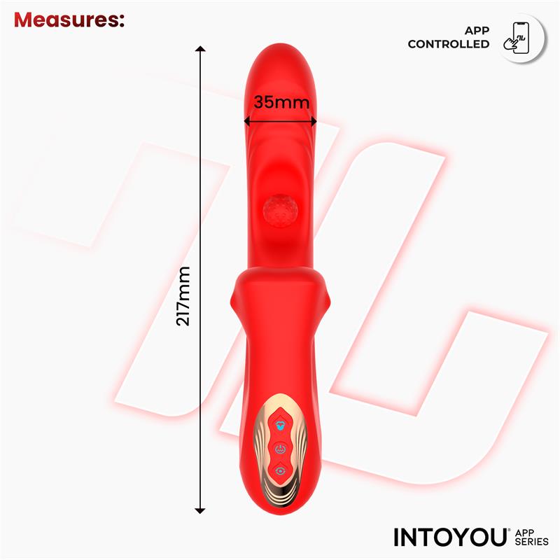 Franky Biting and Rotating Ball Vibrator with App