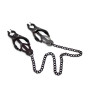  Japanese Nipple Clamps with Chain Black