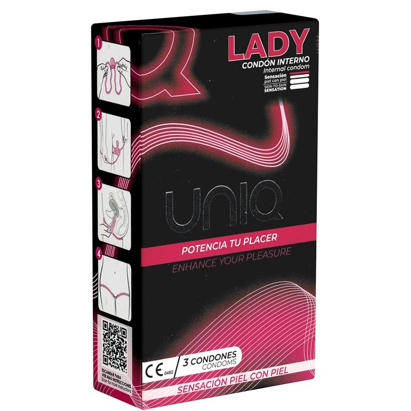  Lady Female Condoms No Latex 3 pcs