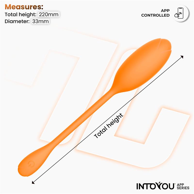  Logan Vibrating Egg with App Unibody Silicone Orange