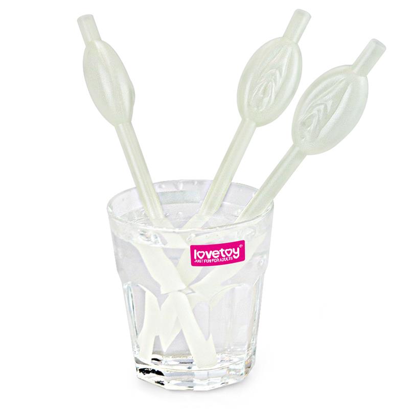 Glow in the dark Vagina Straws Pack of 9