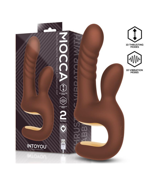 Mocca Thrusting Vibrator with Ergonomic Grip USB