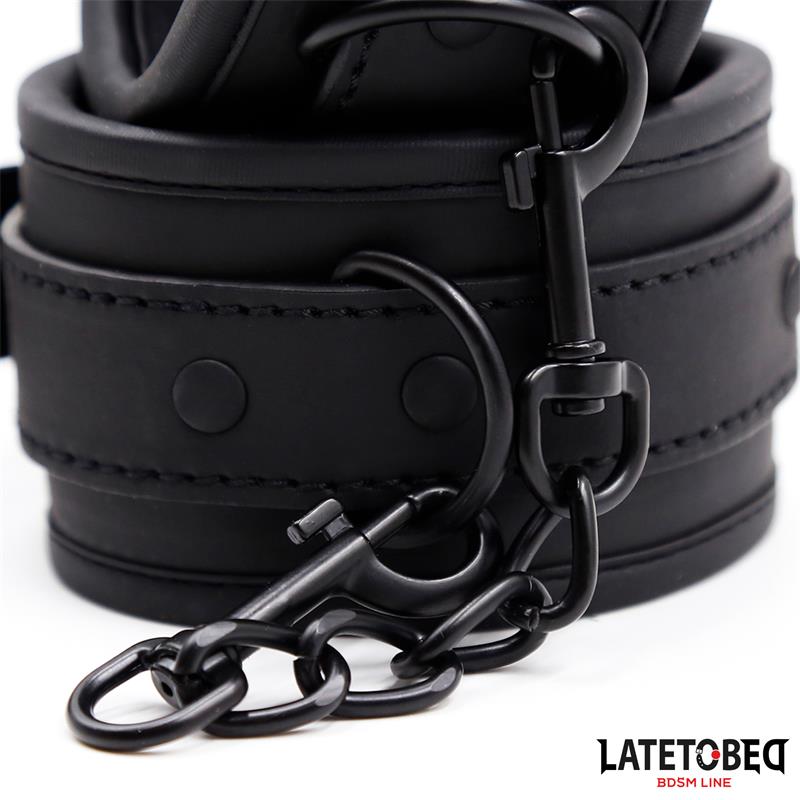  Neoprene Handcuffs Black