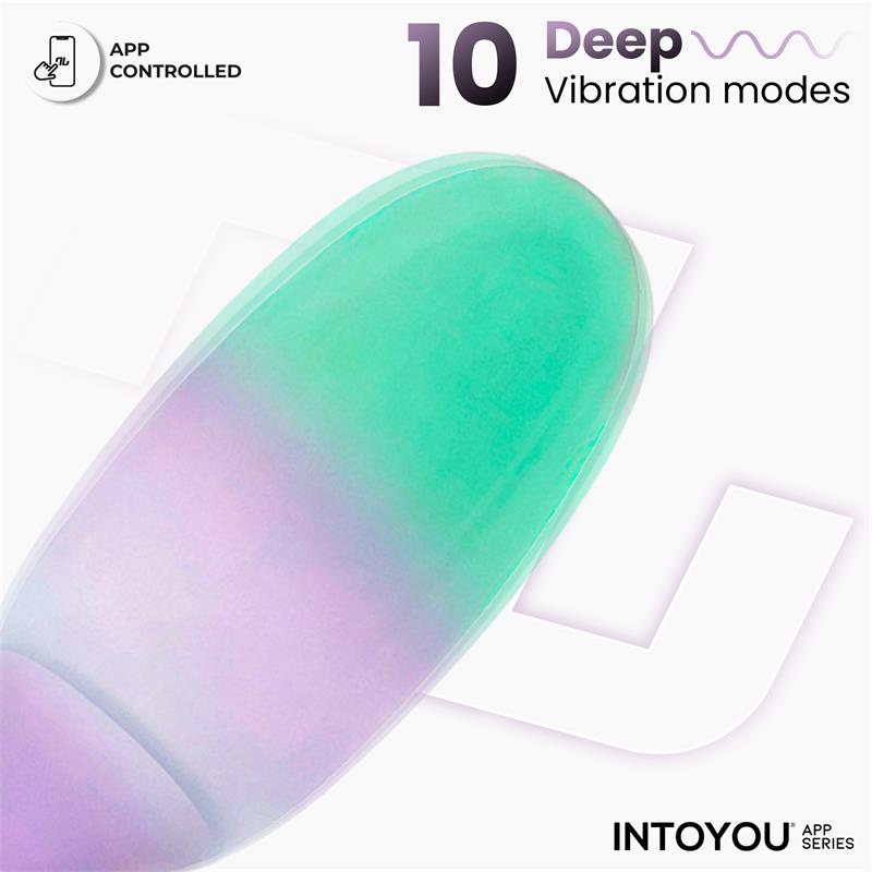 NexEgg Vibrating Egg Double Silicone Layer App Lilac/Pistachio