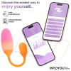 NexEgg Vibrating Egg Double Silicone Layer App Orange/Pink