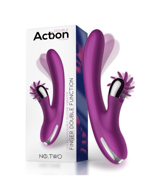  No. Two Finger Vibrator with Rotating Wheel