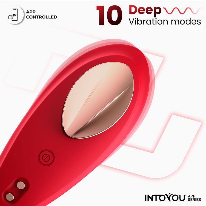  Panty Vibrator with App Silicone Red