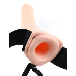 Fetish Fantasy Series 8" Hollow Strap-On - Flesh