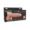 Fetish Fantasy 7" Hollow Rechargeable Strap-On with Balls, Flesh
