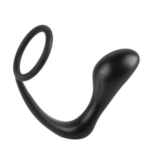 Anal Fantasy Collection Ass-Gasm Cockring Plug- Black