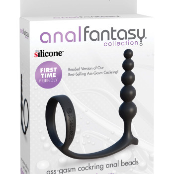 Ass-Gasm Cockring Anal Beads