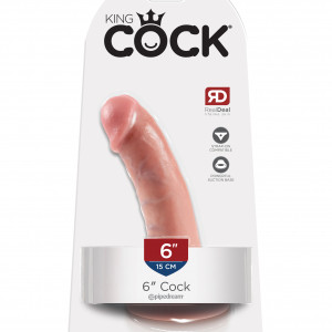 King Cock 6" Cock - Flesh