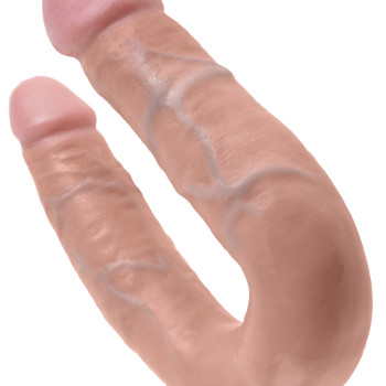 King Cock - U-Shaped Double Trouble Medium Flesh