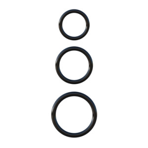 Fantasy C-Ringz Silicone 3-Ring Stamina Set - Black